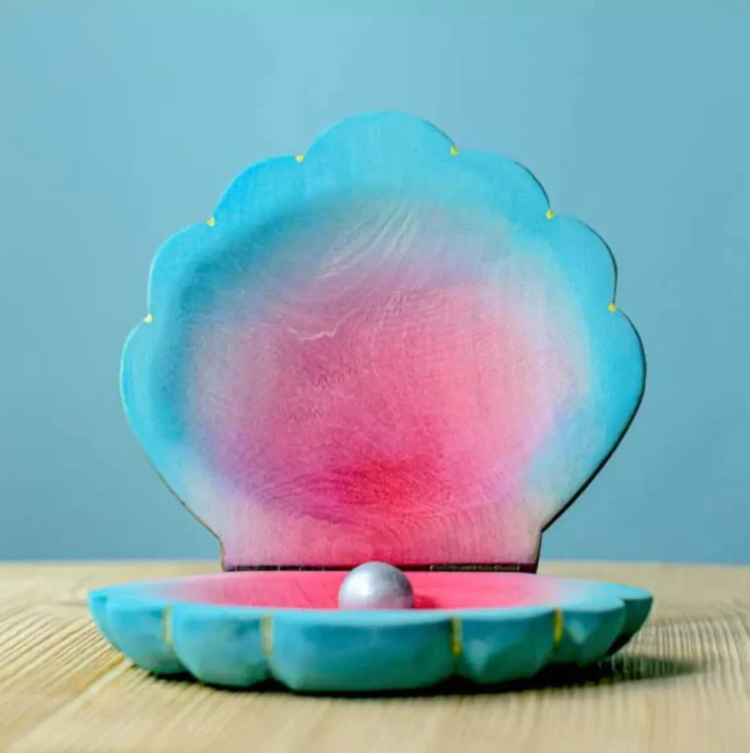 Wooden Shell with Pearl