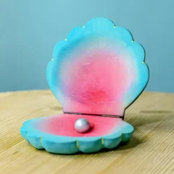 Wooden Shell with Pearl