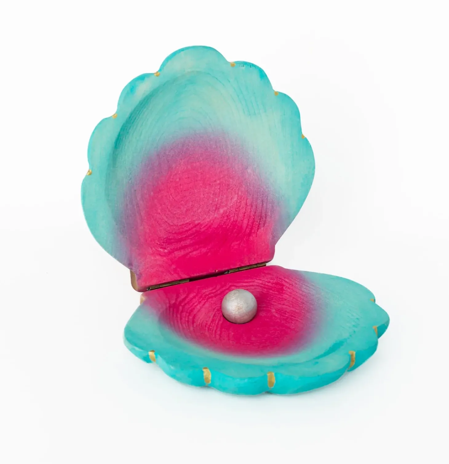 Wooden Shell with Pearl