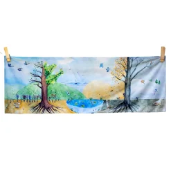 A Walk Through The Seasons Giant Vegan Play Cloth