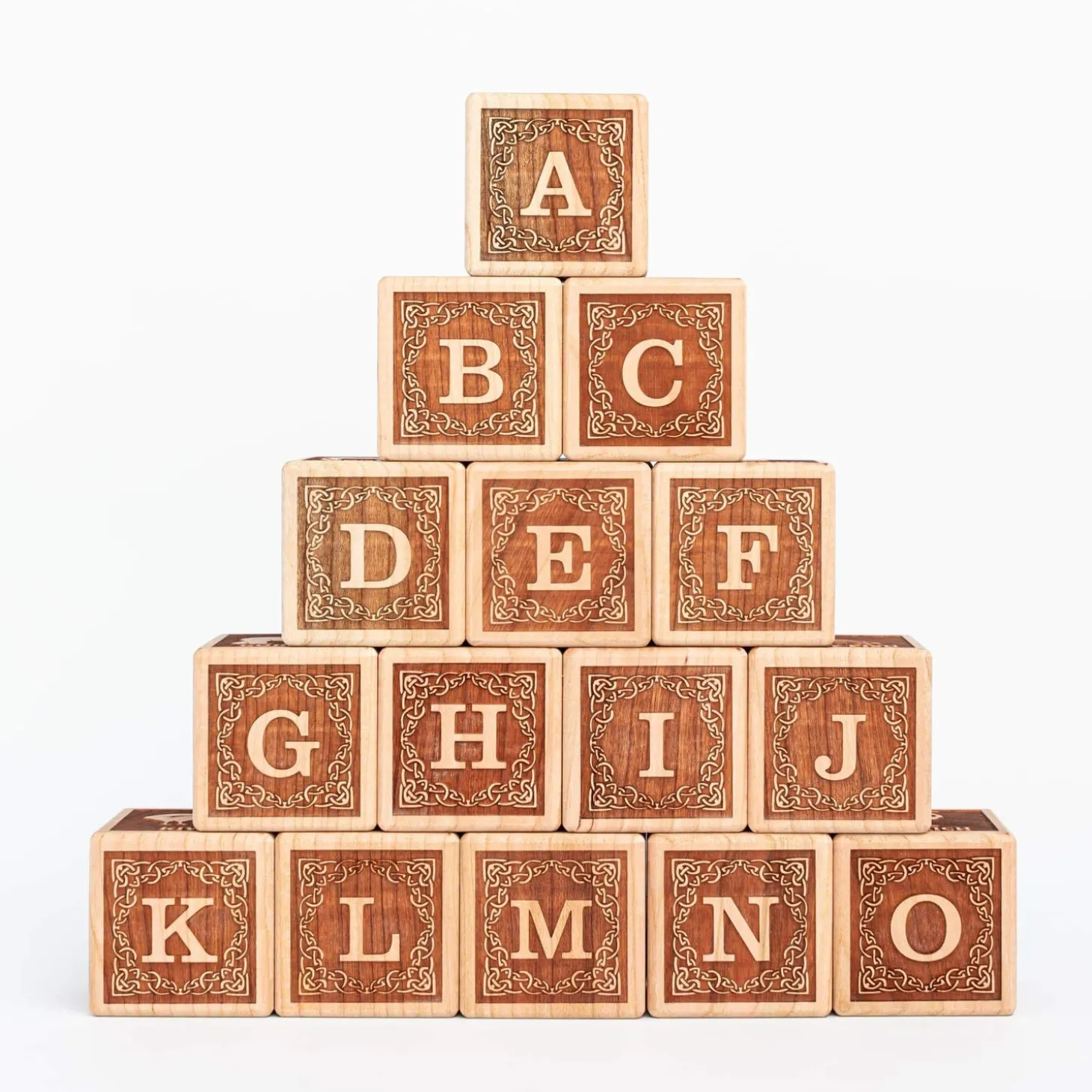 Animal Alphabet Blocks (English - Set of 15) - Handmade in Canada