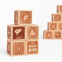 Animal Alphabet Blocks (English - Set of 15) - Handmade in Canada