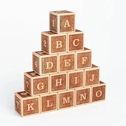 Animal Alphabet Blocks (English - Set of 15) - Handmade in Canada