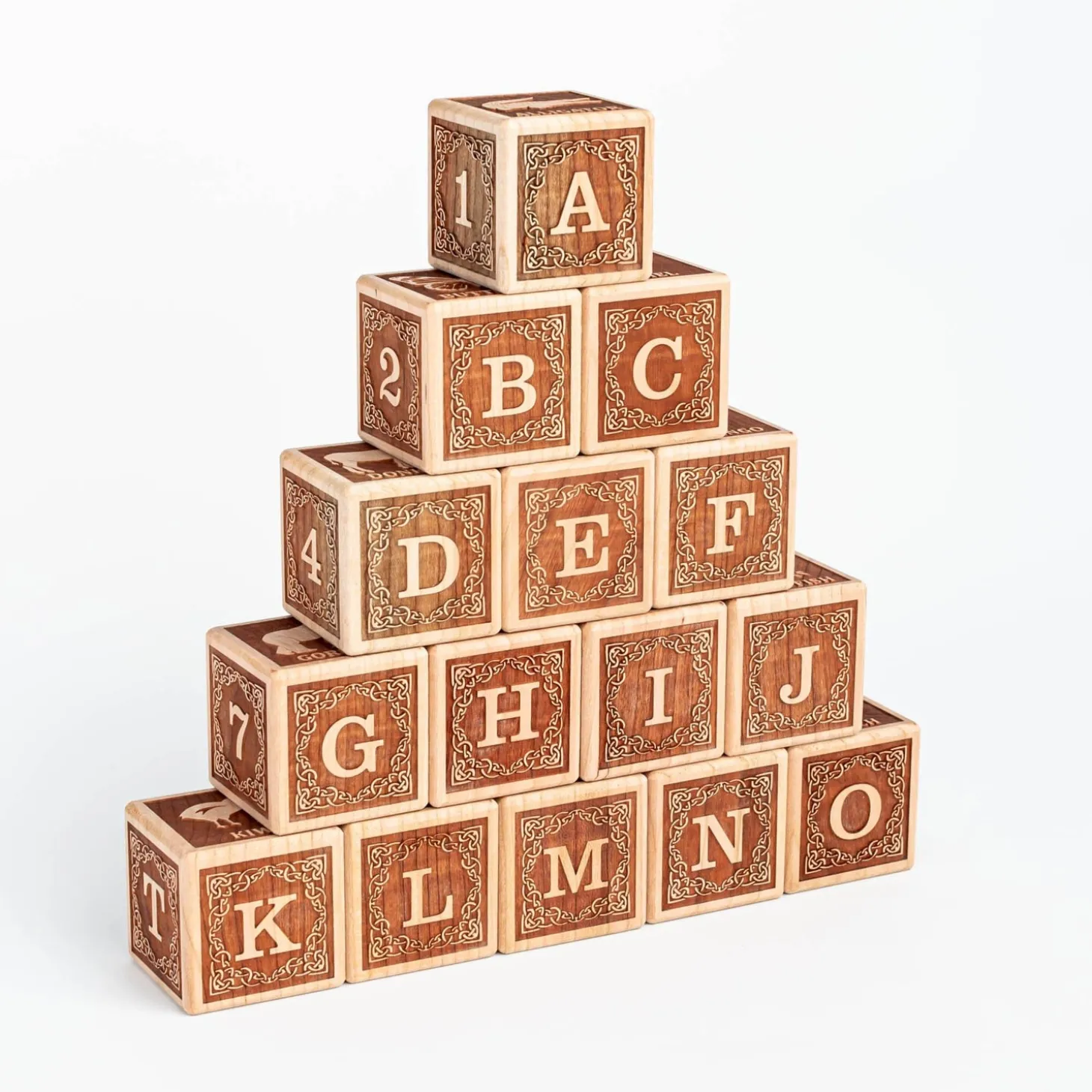 Animal Alphabet Blocks (English - Set of 15) - Handmade in Canada