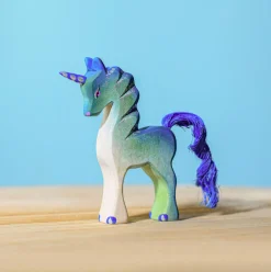 Baby Unicorn (Blue & Green) | Wooden Toy