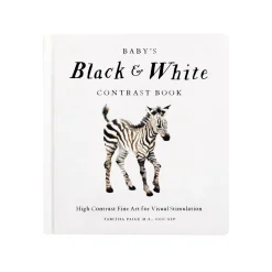 Baby's Black and White Contrast Book: High-Contrast Art for Visual Stimulation at Tummy Time | Board Book