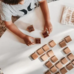 English Wooden Animal Tile Matching Memory Game - Handmade in Canada