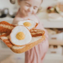 Felt Bacon and Eggs | Play Food Set