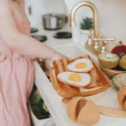 Felt Bacon and Eggs | Play Food Set