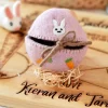 Felt Egg Cover - Pink Bunny Motif