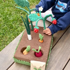 Felt Garden Planter Box Play Set