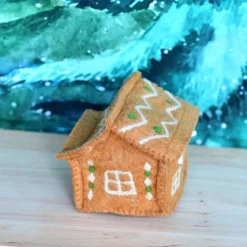 Felt Gingerbread House (Green Door)