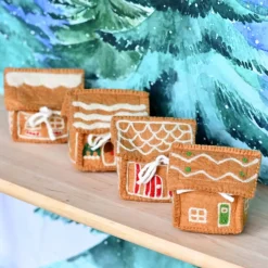 Felt Gingerbread House (Green Door)