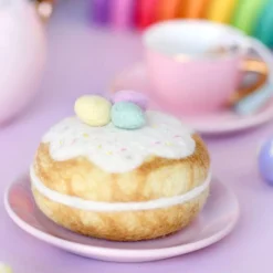 Felt Pastel Eggs Easter Donut | Play Food