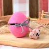 Felt Pink Surprise Egg with Spotted Piglet