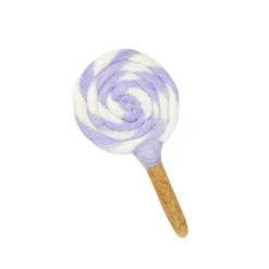 Felt Purple and White Swirl Lollipop | Play Food