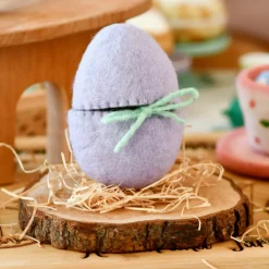 Felt Purple Surprise Egg with Duck