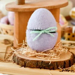 Felt Purple Surprise Egg with Duck