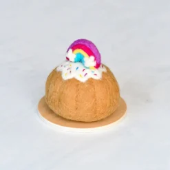 Felt Rainbow Bundt Cake | Play Food