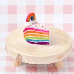 Felt Rainbow Cake Slice | Play Food