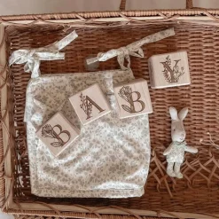 Floral Alphabet Blocks (Set of 15) - Handmade in Canada