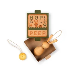 Grapat Wooden Ornament Set (Hop and Peep)