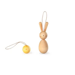 Grapat Wooden Ornament Set (Hop and Peep)