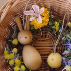 Grapat Wooden Ornament Set (Hop and Peep)