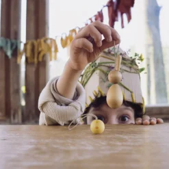 Grapat Wooden Ornament Set (Hop and Peep)