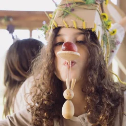 Grapat Wooden Ornament Set (Hop and Peep)