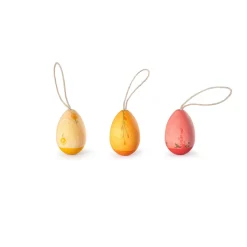 Grapat Wooden Ornament Set (Sunrise Eggs)