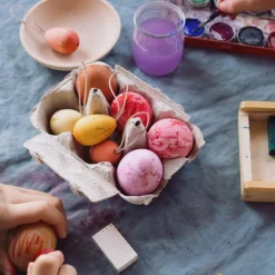 Grapat Wooden Ornament Set (Sunrise Eggs)