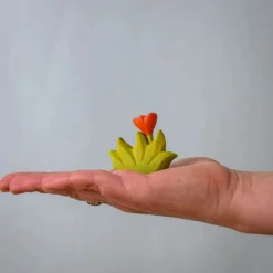 Grass with Orange Flowers (Small) | Wooden Toy