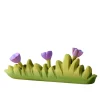 Grass with Purple Flowers (Large) | Wooden Toy