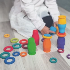 Grimm's Building Rings - Rainbow