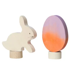 Grimm's Celebration Ring Deco (Easter Set Batik Orange - 2pcs)