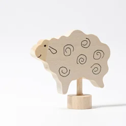 Grimm's Celebration Ring Deco Standing Sheep