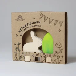 Grimm's Celebration Ring Deco (Easter Set Batik Green - 2pcs)