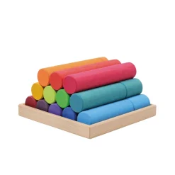 Grimm's Large Building Rollers (Rainbow)