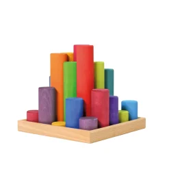 Grimm's Large Building Rollers (Rainbow)
