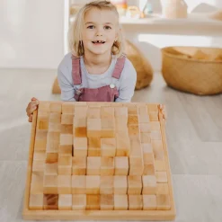 Grimm's Large Natural Stepped Pyramid Building Set