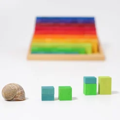 Grimm's Small Stepped Counting Block Set (2cm thick)