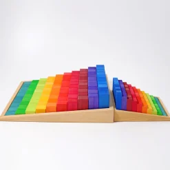 Grimm's Small Stepped Counting Block Set (2cm thick)