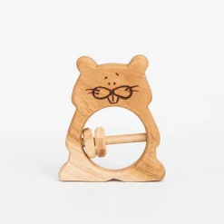 Handmade Beaver Rattle & Teething Toy
