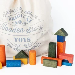 Handmade Blocks in Sack (Set of 100) - Colour