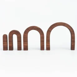 Handmade Mini Walnut Rainbow Stacker