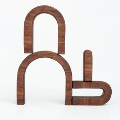 Handmade Mini Walnut Rainbow Stacker