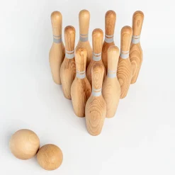 Handmade Natural Bowling Set