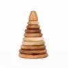 Handmade Natural Wooden Ring Stacker