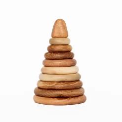 Handmade Natural Wooden Ring Stacker